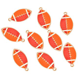20Pcs Enamel Sports Football Basketball Soccer Charms Pendant