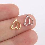10pcs Stainless Steel Tiny Animal Charms for Jewelry Making Cat Elephant