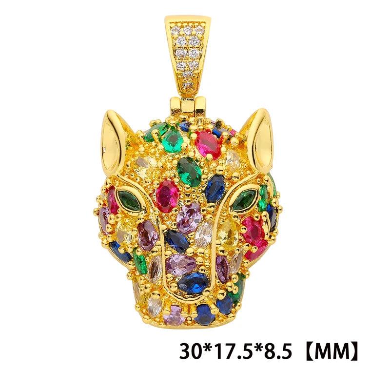MIHUA 14k Gold Plated Animal Pendant Natural Necklaces