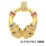 MIHUA 14k Gold Plated Animal Pendant Natural Necklaces
