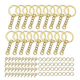 320Pcs Keyring Split Ring Key Holder Eye Pins Hooks DIY Jewelry Making Kits