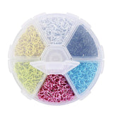 1080Pcs 6mm Colorful Alum Jump Ring DIY Necklace Crafts Accessories