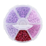 1080Pcs 6mm Colorful Alum Jump Ring DIY Necklace Crafts Accessories