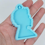 Afro Female Head Coaster Tray Keychain Craft Casting Mold