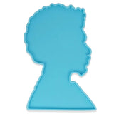 Afro Female Head Coaster Tray Keychain Craft Casting Mold