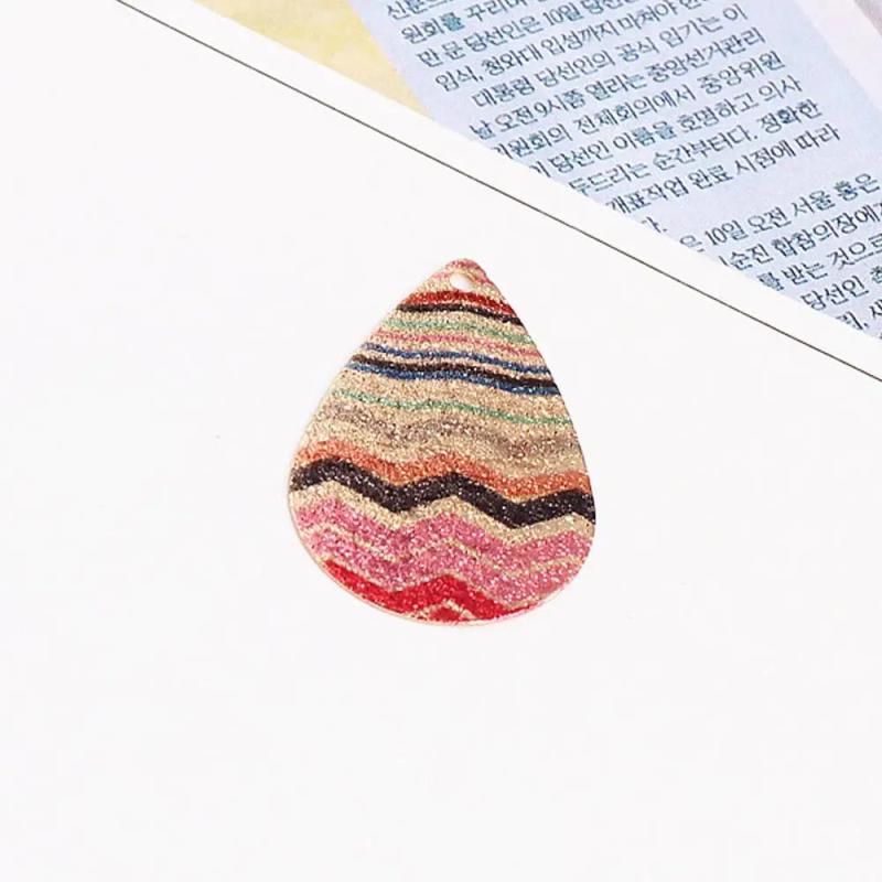 Bohemian Copper Enamel Charms for Jewelry Making