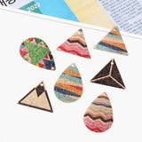 Bohemian Copper Enamel Charms for Jewelry Making