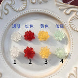 Mini Glass Resin Flowers for DIY Earrings - Summer Jewelry Accessories