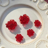 Mini Glass Resin Flowers for DIY Earrings - Summer Jewelry Accessories