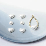 Water Drop Alloy Pendant Pearl Love Round Patch DIY Accessories