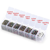 Rainbow Colour Jump Ring Split Rings Box Sets for Jewelry Making