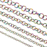Rainbow Colour Jump Ring Split Rings Box Sets for Jewelry Making