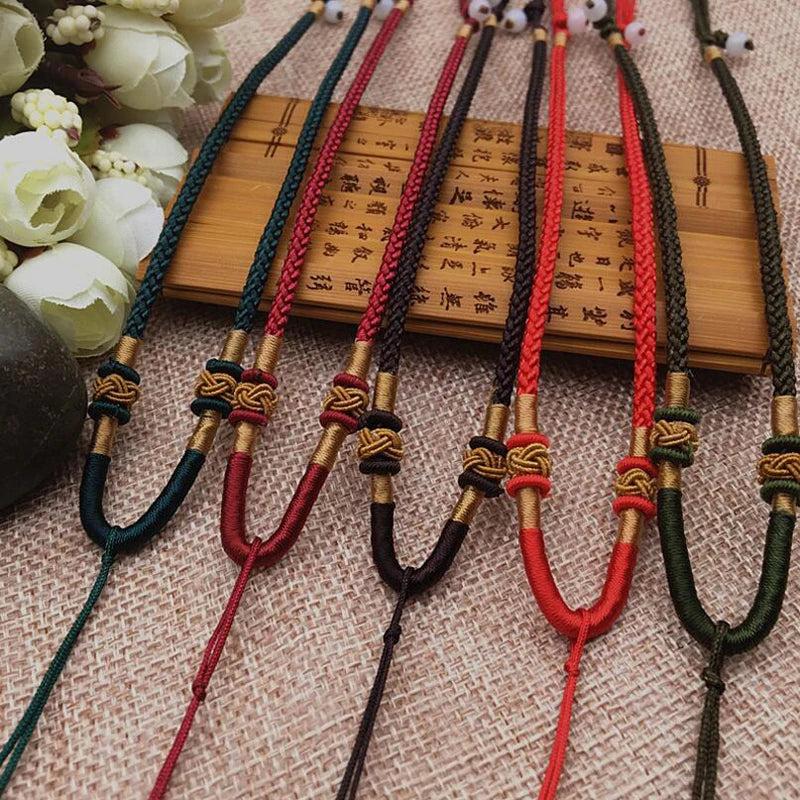 5pcs Adjustable Woven Lanyard for Necklace Pendant DIY Jewelry
