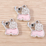 10pcs Crystal Charms for Jewelry Making Women