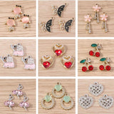 10pcs Crystal Charms for Jewelry Making Women