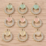 10pcs Crystal Charms for Jewelry Making Women