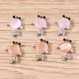 10pcs Crystal Charms for Jewelry Making Women