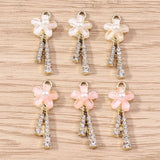 10pcs Crystal Charms for Jewelry Making Women