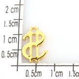 20pcs 12X7mm Stainless Steel $ Dollar Sign Pendant Charms For DIY Jewelry ZU2