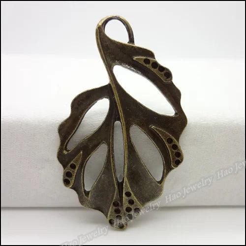 25pcs Vintage Leaf Charms Pendant for DIY Bracelets Necklace