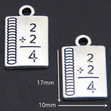 20pcs Mixed Fountain Pen Book Ruler Drawing Board Pen Holder Calculator Pendant