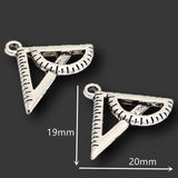 20pcs Mixed Fountain Pen Book Ruler Drawing Board Pen Holder Calculator Pendant