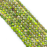 6x8mm Natural Oval Malachite Turquoises Unakite Stone Beads