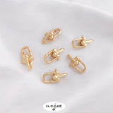 14K U-Shaped Spring Buckle Chain End Connecting Buckle DIY Accessories