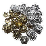 Tibetan Silver Mixed Batch 25 Style Bead Cap for DIY Jewelry