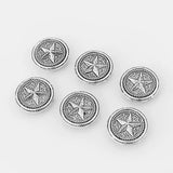 10pcs Star Charms Slider Beads for Leather Cord Bracelets