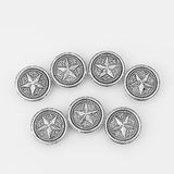 10pcs Star Charms Slider Beads for Leather Cord Bracelets
