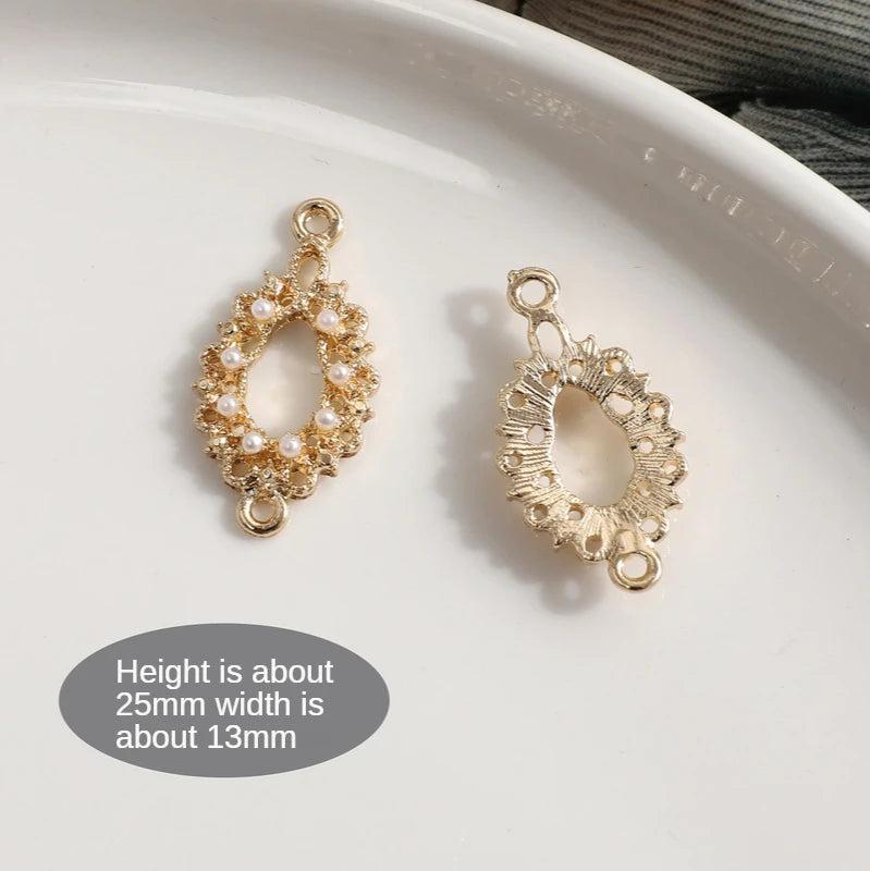 Retro Eyes Love Pearl Rhinestone Lace Ring DIY Jewelry