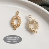 Retro Eyes Love Pearl Rhinestone Lace Ring DIY Jewelry