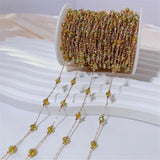 1 Meter Plated Tassel Crystal Chains Copper Chain DIY Jewelry Making