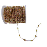 1 Meter Plated Tassel Crystal Chains Copper Chain DIY Jewelry Making