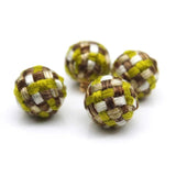 Wool Ball Eardrop Pendant Charms Earrings 12pcs