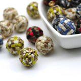 Wool Ball Eardrop Pendant Charms Earrings 12pcs