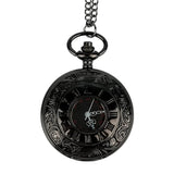 Vintage Roman Numerals Quartz Pocket Watch Steampunk Pendant Necklace