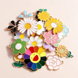10pcs Enamel Flowers Charms DIY Jewelry Making Pendants Necklace Bracelet