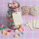 25pcs 52x34mm Unfinished Wood Rectangle Pieces Blank Wooden Hanging Tags