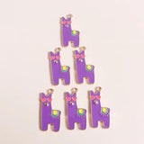 10pcs Enamel Alpaca Charm for Jewelry Making DIY Accessories