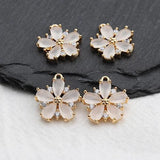18k Plated Zircon Pendant DIY Earring Jewelry Making