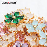 18k Plated Zircon Pendant DIY Earring Jewelry Making