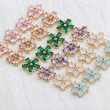 18k Plated Zircon Pendant DIY Earring Jewelry Making