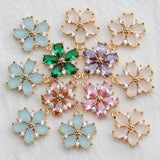 18k Plated Zircon Pendant DIY Earring Jewelry Making