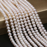 Natural Freshwater Pearl Beaded High Round Shape Punch Loose Beads