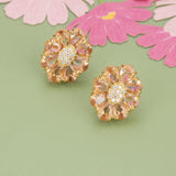 Elegant Zircon Glass Earrings Set for Women