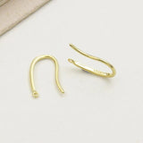 15mm 925 Sterling Silver Smooth Single Ring Earring Hooks for Jewelry Making