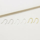 15mm 925 Sterling Silver Smooth Single Ring Earring Hooks for Jewelry Making