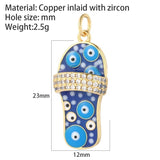Rainbow Slippers Pendant Necklace Charm Diy Handmake Sweet Candy Stainless